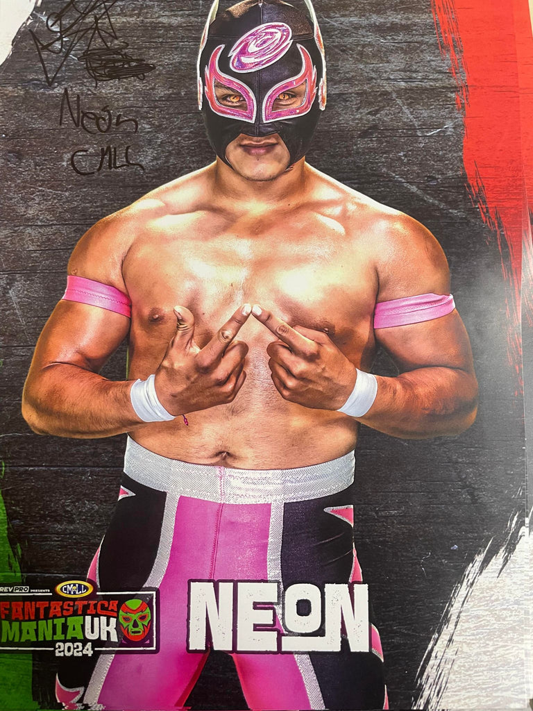 Signed Neon A4 Print
