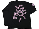 NJPW Kazuchika Okada black and pink long sleeve t-shirt