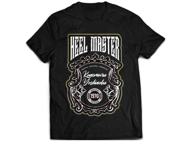 NJPW Suzuki-Gun's Yoshinobu Kanemaru's Heel Master black T-shirt - New Japan Pro Wrestling