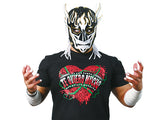 NJPW/ New Japan Pro Wrestling Suzuki-Gun's EL DESPERADO red heart Black t-shirt