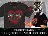NJPW/ New Japan Pro Wrestling Suzuki-Gun's EL DESPERADO red heart Black t-shirt