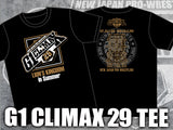 NJPW/ New Japan Pro Wrestling G1 Climax 29 official black T-shirt