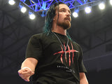 NJPW Bullet Club Jay White wearing Switchblade Era T-shirt