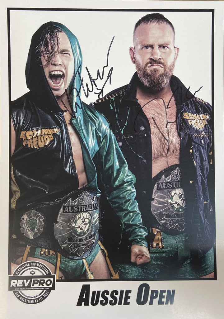 Signed Aussie Open Merchandise A4 photo 8x10