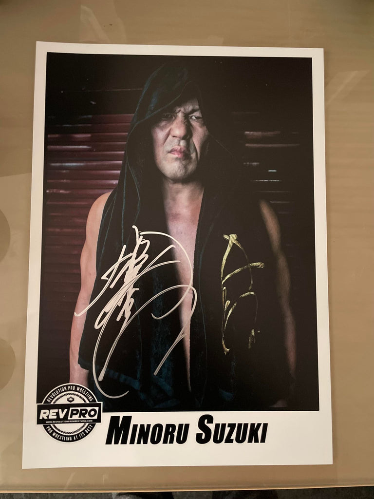 Signed A4 Print of Minoru Suzuki