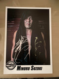 Signed A4 Print of Minoru Suzuki