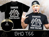 Show your support for Roppongi 3k member Sho by picking up the brand new t-shirt dedicated exactly for him. Including his nickname "High Voltage" and his finisher name "Shock Arrow", here is the first tee from the New Japan Dojo Graduate