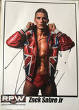 Signed Zack Sabre Jr A4 Print