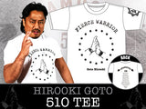 Former 3x NEVER Openweight Champion, 2x IWGP Intercontinental Champion, member of Chaos, Hirooki Goto  Fierce Warrior T-shirt. NJPW