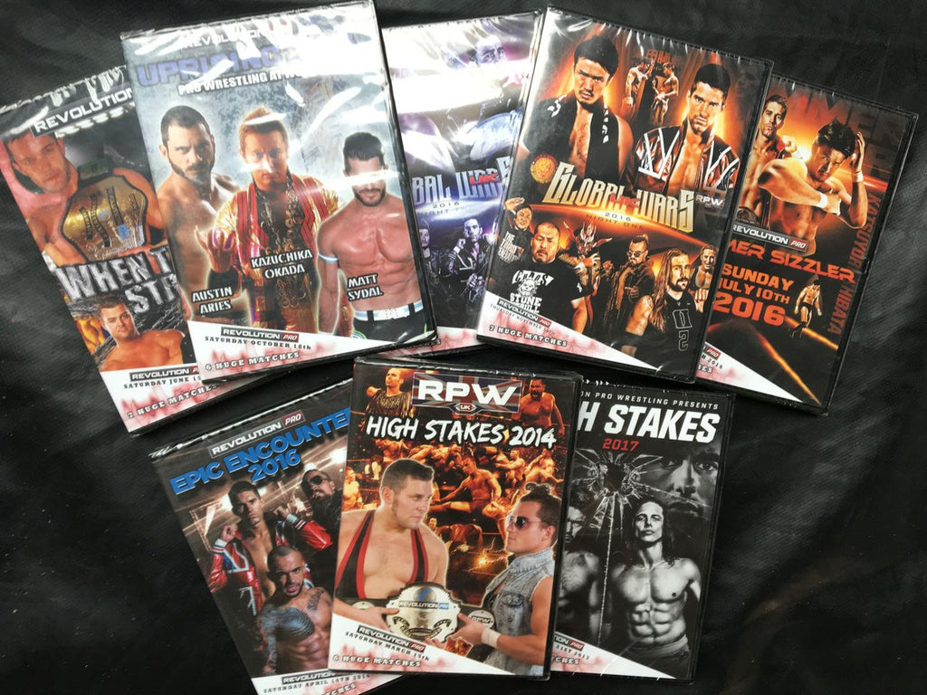 DVD Grab Bag full of the best wrestlers in the world
