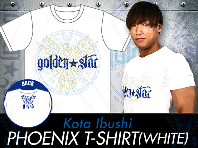 Kota Ibushi white Golden Star Phoenix White T-shirt NJPW
