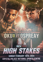 High Stakes 2024 Oku vs Ospreay Poster