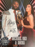 Signed Michael Oku and Amira A4 Print