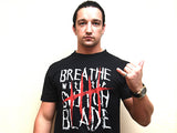 NJPW IWGP Heavyweight Champion Jay White Breathe with Switchblade T-shirt