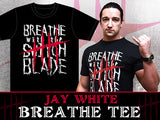Jay White in Breathe with Switchblade T-shirt