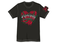 NJPW/ New Japan Pro Wrestling Suzuki-Gun's EL DESPERADO red heart Black t-shirt