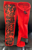 Red and Black Patterned Kickpads