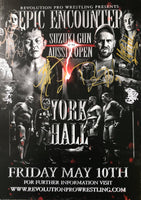 Signed Epic Encounter 2019 Poster - Suzuki Gun & Aussie Open