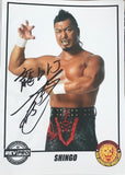 Signed A4 Shingo Print LIJ NJPW