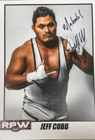 Signed Jeff Cobb Ring Of Honor (ROH) New Japan Pro Wrestling (NJPW) All Elite Wrestling (AEW)