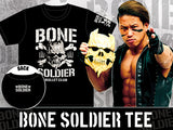 The Bone Soldier of the Bullet Club, Taiji Ishimori, BC logo from New Japan Pro Wrestling NJPW