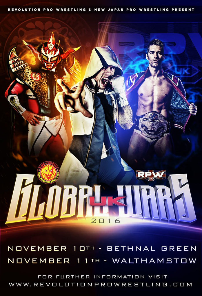 RevPro X NJPW Global Wars UK 2016 Programme