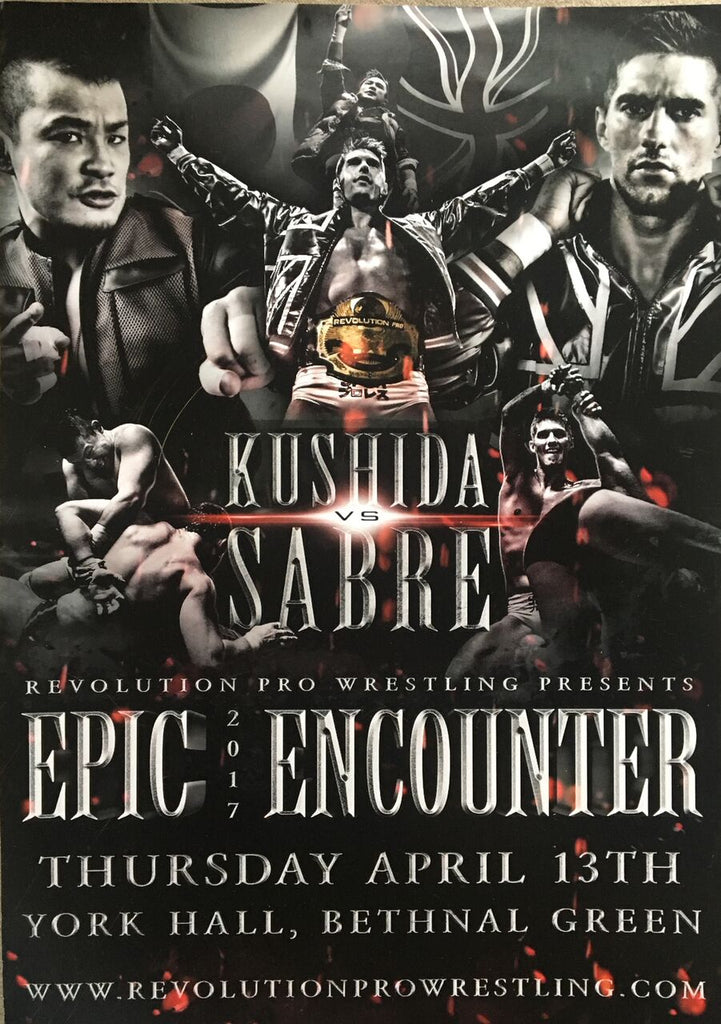 The 'Time Splitter' Kushida vs 'The Technical Wizard'  Zack Sabre Jr Epic Encounter 2017 Poster