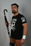 The Bullet Club's one true Villain and former IWGP Jr Heavyweight Champion Marty Scurll in the Classic New Japan Pro Wrestling official Marty Scurll T-shirt.