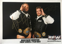 Moustache Mountain Signed A4 Print