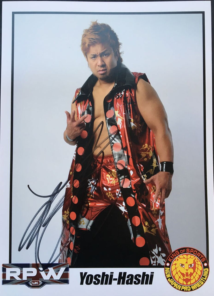 NJPW Signed A4 Print of Yoshi Hashi