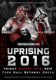 RevPro Uprising 2016 Vader vs Will Ospreay Poster