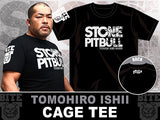  CHAOS member, 4x NEVER Openweight Champion, the Stone Pitbull, Tomohiro Ishii Official NJPW New Japan Pro Wrestling Black T-shirt