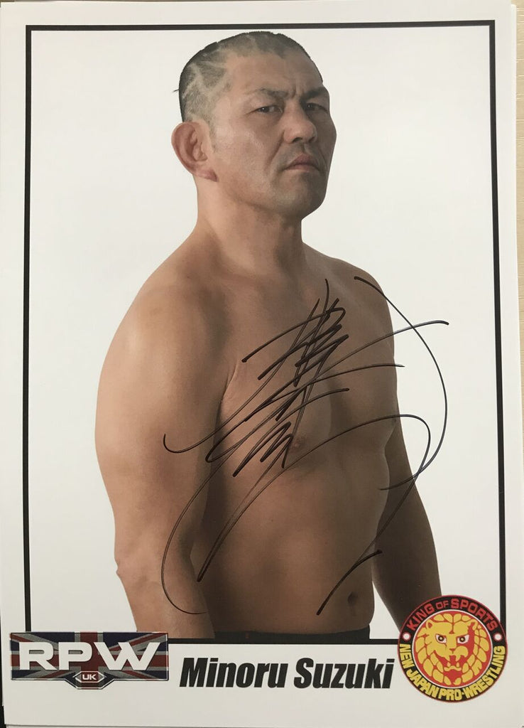 Minoru Suzuki Signed A4 Print
